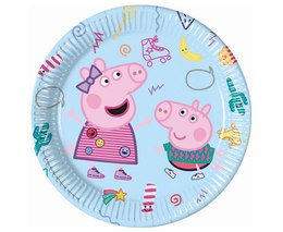 Talerzyki papierowe ŚWINKA PEPPA 23cm
