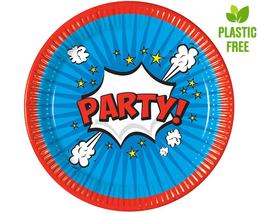 Talerzyki papierowe PARTY 23cm 8szt