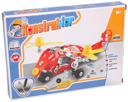 Mały konstruktor HELIKOPTER 86el do skręcania 