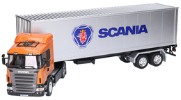 Auto Tir Scania R470 ciągnik siodłowy z naczepą, mpdel metalowy WELLY Auto Tir Scania R470 ciągnik siodłowy z naczepą, mpdel metalowy WELLY