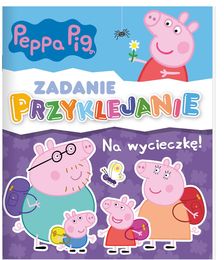 Książka ŚWINKA PEPPA Na wycieczkę! zadanie przyklejanie