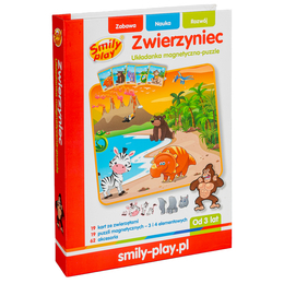 UKŁADANKA MAGNETYCZNA ZWIERZYNIEC SMILY PLAY