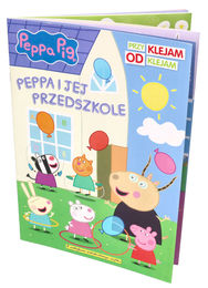 Książka PEPPA i JEJ PRZEDSZKOLE odklejam przyklejam ŚWINKA PEPPA