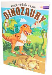 Kolorowanka DINOZAURY magiczne kolorowanie