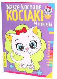 Kolorowanka Nasz kochane KOCIAKI 74 naklejki