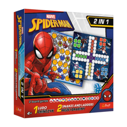 Gra 2w1 Chińczyk, Węże i drabiny Spiderman 