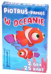 Karty Piotruś W OCEANIE 2 gry MEMO