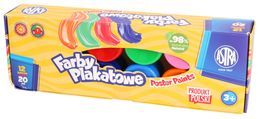 FARBY PLAKATOWE  12 kolorów ASTRA