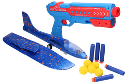Samolot styropianowy wystrzeliwany PISTOLET + SZYBOWIEC