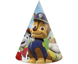 Czapeczki papierowe Psi Patrol - 6 szt.