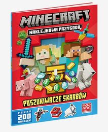 Książeczka MINECRAFT Poszukiwacze skarbów Naklejkowa przygoda