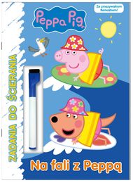 Książka ZADANIA DO ŚCIERANIA NA fali z Peppą ŚWINKA PEPPA