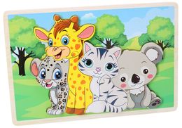 Układanka drewniana ZWIERZĘTA puzzle