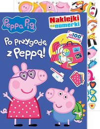 Książka ŚWINKA PEPPA Po przygodę z Peppą! Naklejki na numerki
