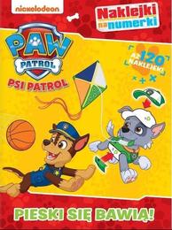 Książka PSI PATROL Pieski się bawią! Naklejki na numerki