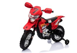 Motocykl na akumulator Cross czerwony