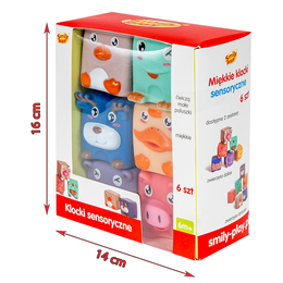 Miękkie klocki sensoryczne Smily Play Miękkie klocki sensoryczne Smily Play