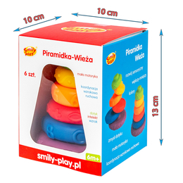 Piramidka wieża układanka Smily Play Piramidka wieża układanka Smily Play