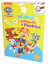 Książeczka W AKCJI i ZABAWIE Z PIESKAMI zeszyt zadań PSI PATROL