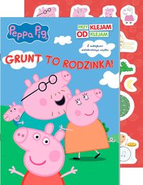 Książka ŚWINKA PEPPA Grunt to rodzinka. Przyklejam odklejam  