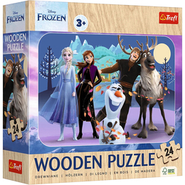 Puzzle 24 drewniane Niesamowita Kraina Lodu Puzzle 24 drewniane Niesamowita Kraina Lodu