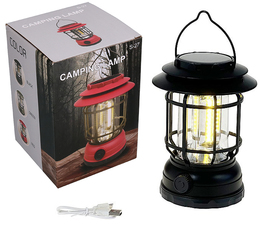 Lampka solarna kempingowa - solarna + USB