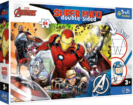 Puzzle 24 SUPER MAXI double-sided, Silni Avengers