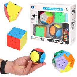Magiczna układanka logiczna MEGA ZESTAW 4szt
