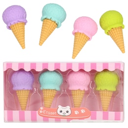 Gumka do ścierania LODY 4szt
