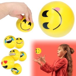 Piłka piankowa EMOTIKON 9cm 1szt