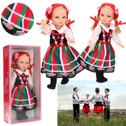 Lalka w stroju ludowym, mówi śpiewa PL, strój łowicki Lalka w stroju ludowym, mówi śpiewa PL, strój łowicki