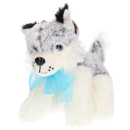 Maskotka PIES HUSKY z głosem 17cm