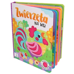 Sensoryczna książka ZWIERZĘTA NA WSI - książeczka z filcem
