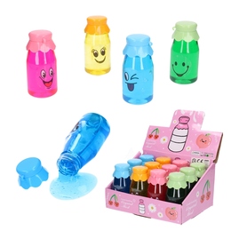 Slime buteleczka, masa żelowa, glut z brokatem