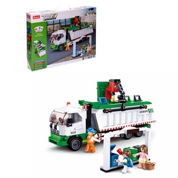 Klocki Sluban TOWN Auto Śmieciarka do segregacji śmieci RECYKLING