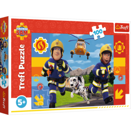 Puzzle 100 Zawsze pomocny Strażak Sam