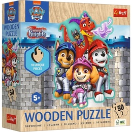 Puzzle 50 drewniane Przygody z Psim Patrolem