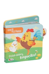 Książka DZIEŃ DOBRY KOGUCIKU dźwiękoprzesuwanka