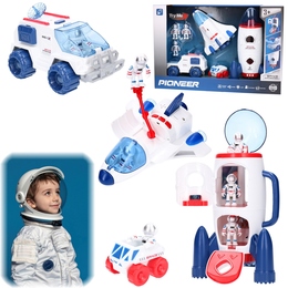 ZESTAW KOSMICZNY rakieta astronauta - dźwięki, światła