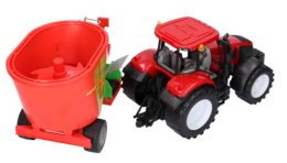 MEGA DUŻY traktor z wozem paszowym PASZOWÓZ