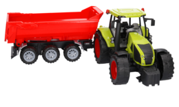 MEGA DUŻY traktor z przyczepą   