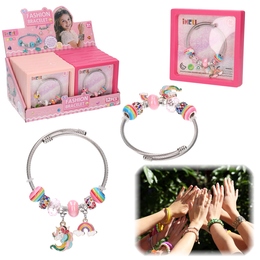 Bransoletka CHARMS koraliki zawieszki