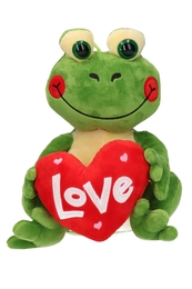 Maskotka ŻABA Z SERCEM 28cm