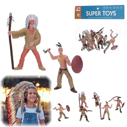 FIGURKI indianie ludziki do zabawy i kolekcjonowania