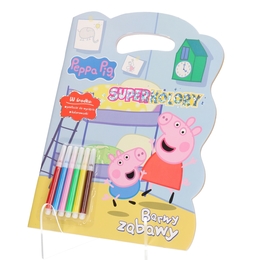 Kolorowanka ŚWINKA PEPPA Barwy zabawy SUPER KOLORY