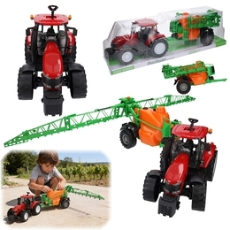 Mega duży traktor z przyczepą - opryskiwacz MAŁY FARMER Mega duży traktor z przyczepą - opryskiwacz MAŁY FARMER