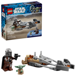 Klocki LEGO STAR WARS Śmigacz Mandalorianina i Grogu