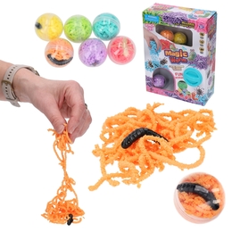 MAGIC WORM masa plastyczna, sensoryczna z niespodzianką - maszyna losująca