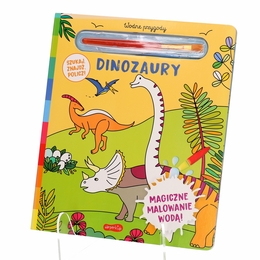 Książka DINOZAURY Magiczne malowanie wodą - kolorowanka wodna