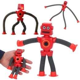 Ludzik rozciągany robot teleskopowy ze światłem